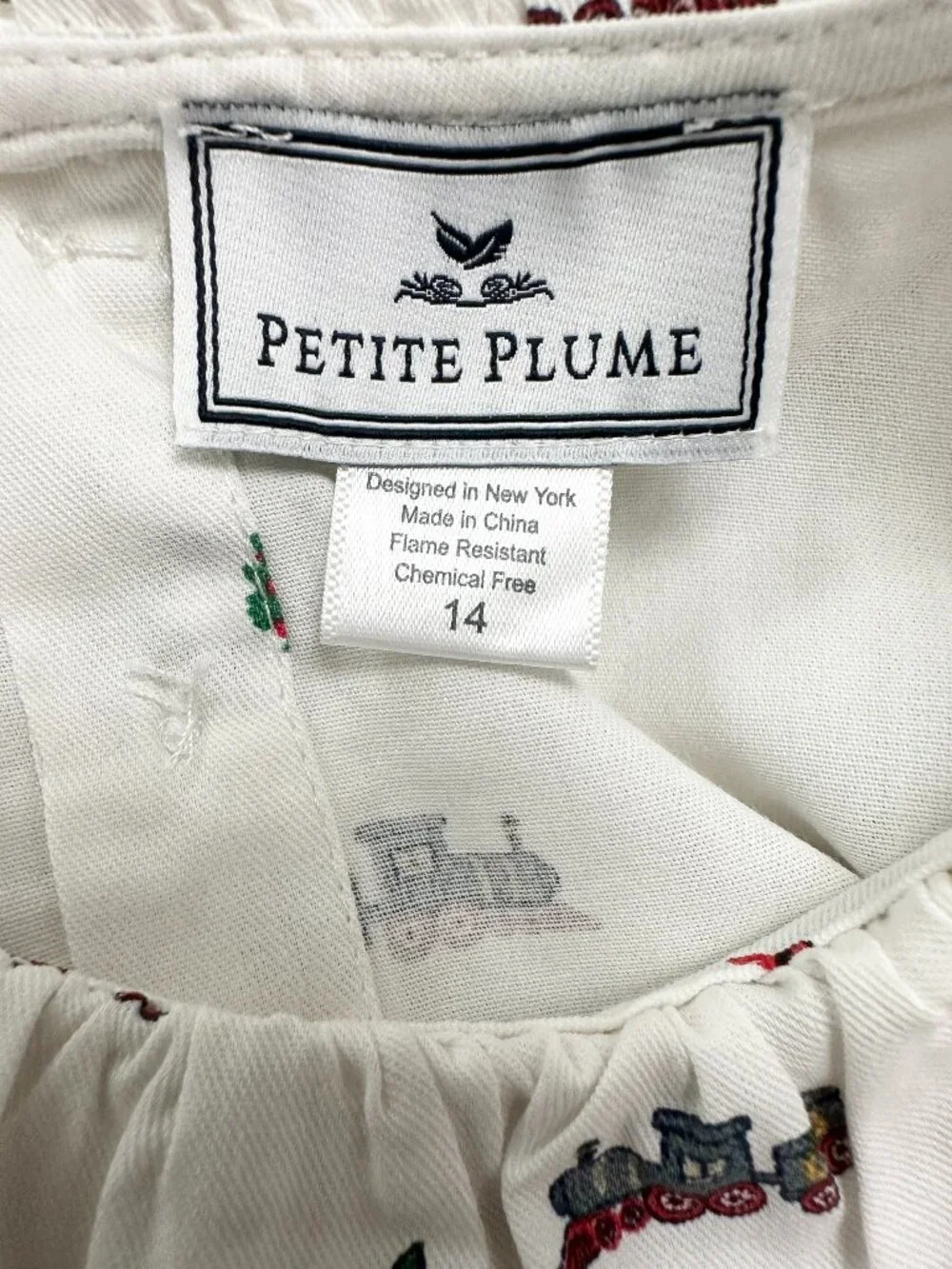 Petite Plume Girls Nightgown White Size 14 Christmas Holiday Journey Long Sleeve